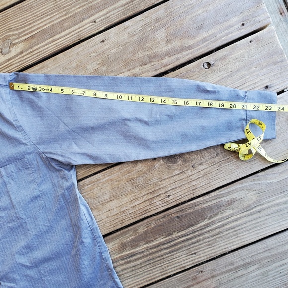 Van Heusen Men's Dress Shirt Silvery/Grey Classic Fit Wrinkle Free 15.5 32/33 - Picture 6 of 12